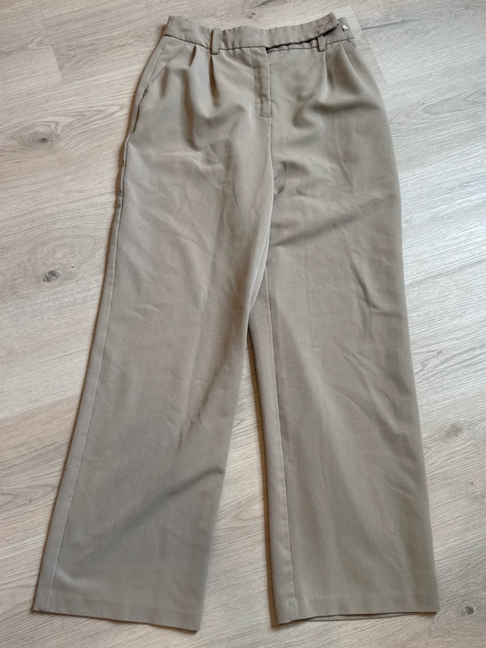 OAK + FORT Wide-Leg Pants in Taupe
